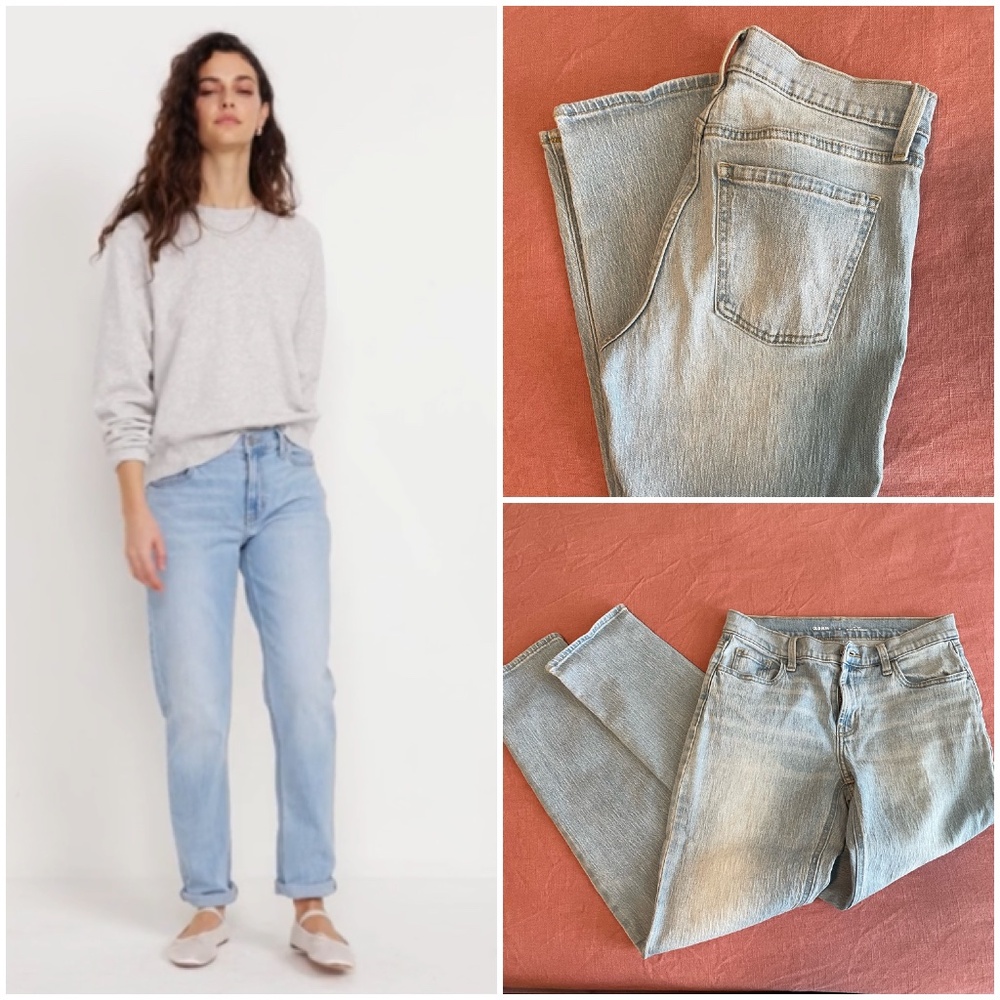 Old Navy Wow boyfriend straight Jean sz2/fits4 light wash